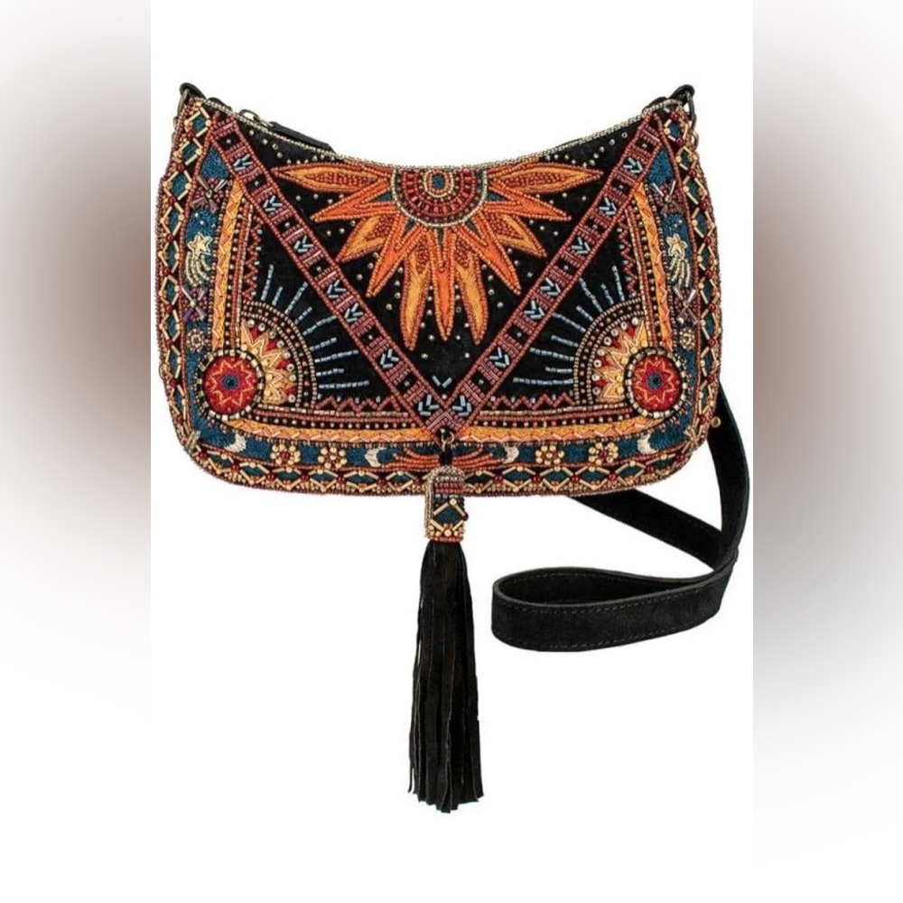 MARY FRANCES TAROT READER BEADED BAG